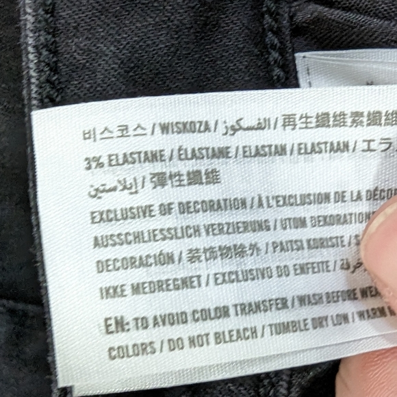 Abercrombie & Fitch Jeans Women's 14 Short Black Super Skinny High Rise Stretch - Picture 9 of 9